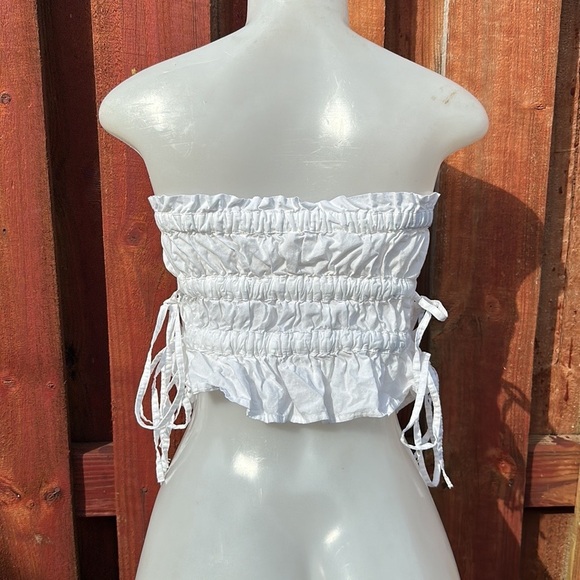 Free People Gabby Tube Top White Size XS - Picture 10 of 14